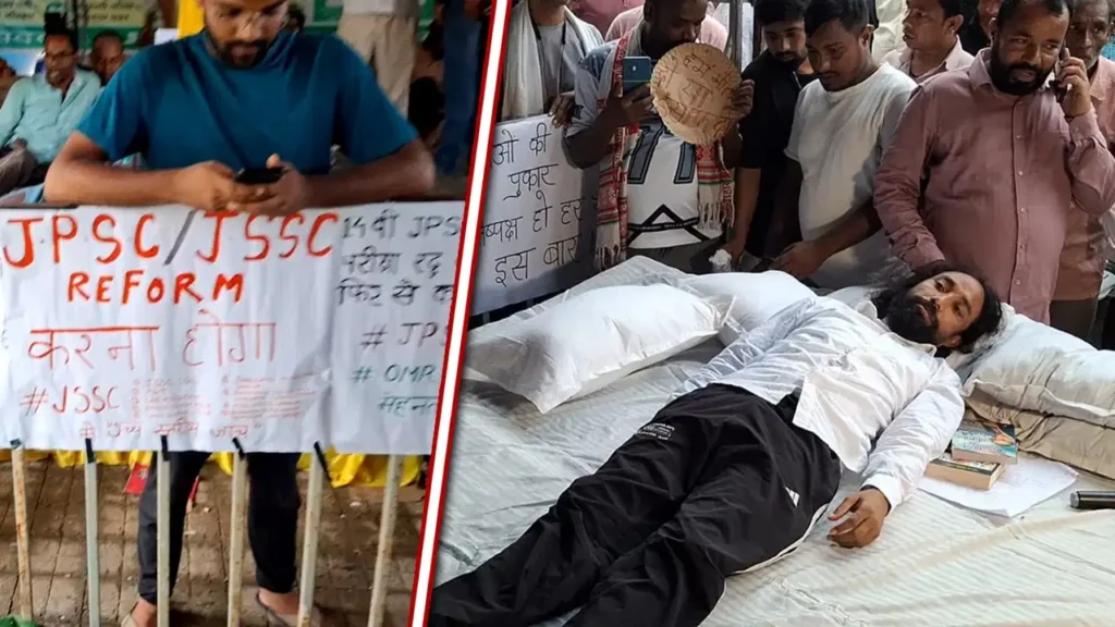 Jharkhand News: JPSC परीक्षा को लेकर अनशन पर बैठे छात्र की तबीयत बिगड़ी…आंदोलन जारी